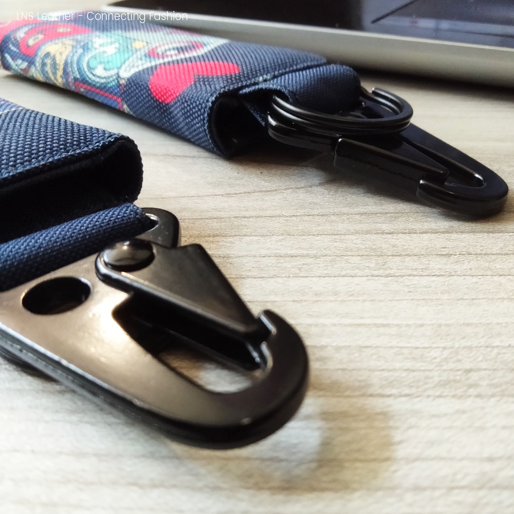 Gantungan Kunci Motor DOMPET STNK Mobil Hook Carabiner Kokoh |WSGK010