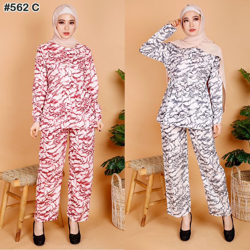 GR SET/ STELAN TIE DYE  RAYON (REAL PIC) LEMBUT KUALITAS PREMIUM SR 562C