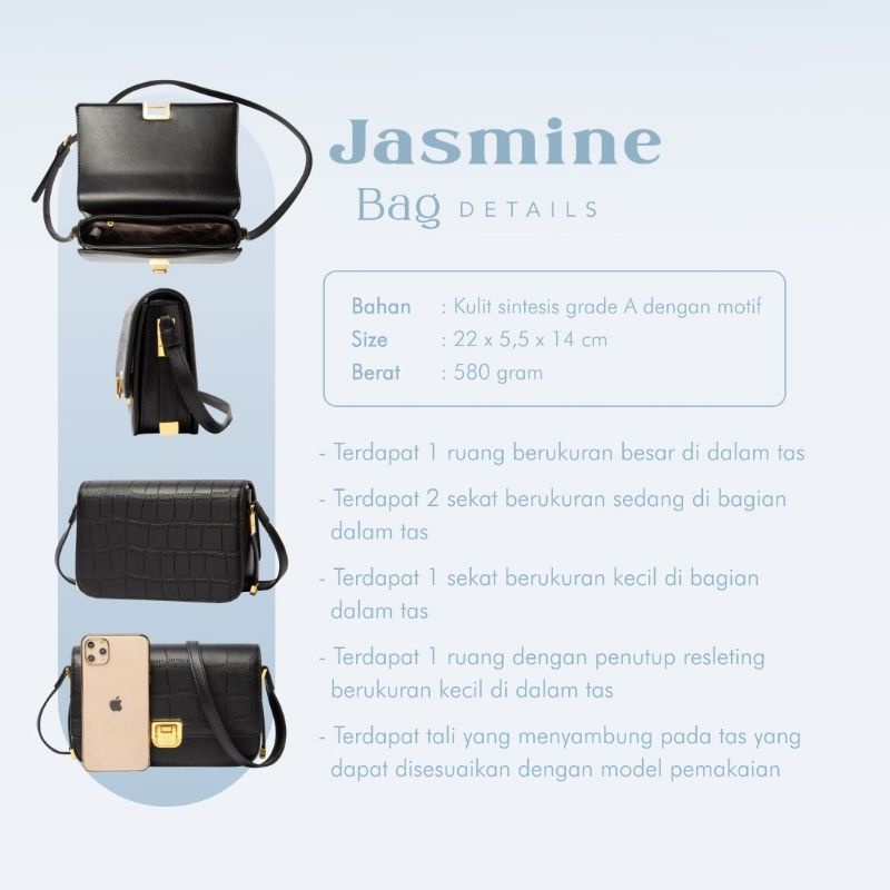 JASMINE BAG JIMSHONEY TAS SELEMPANG SLINGBAG WANITA SIMPLE