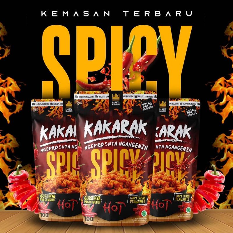 

Kakarak - Makaroni Variant Rasa Spicy Level 10