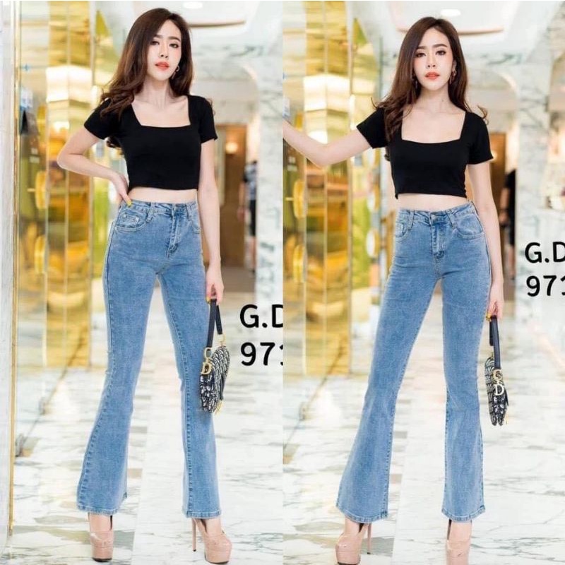 Celana jeans wanita cutbray hw 9718-1 GD JEANS bangkok jeans wanita strech