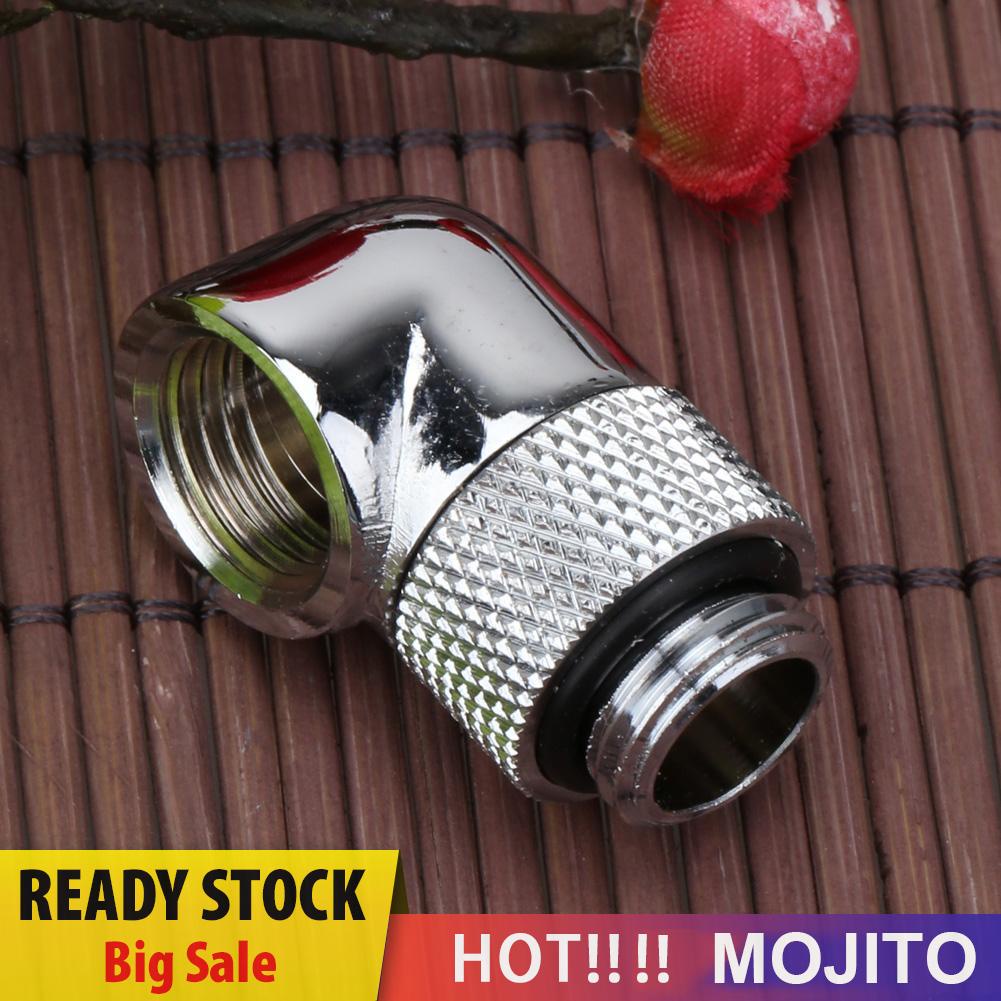 MOJITO 1pc G1/4 Thread 90 Degree Rotary Tube Adapter for PC Water Cooling System