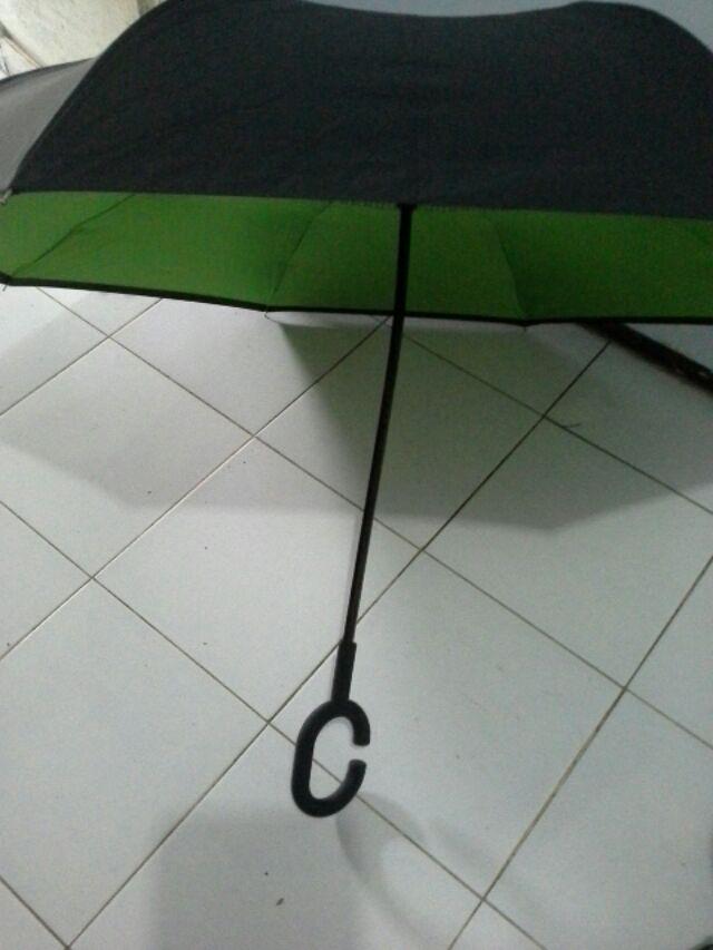 Payung Mobil Terbalik Model Gagang C