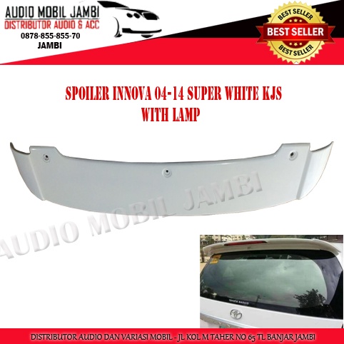 SPOILER INNOVA 2004-2014 WITH LAMPU KJS SALE