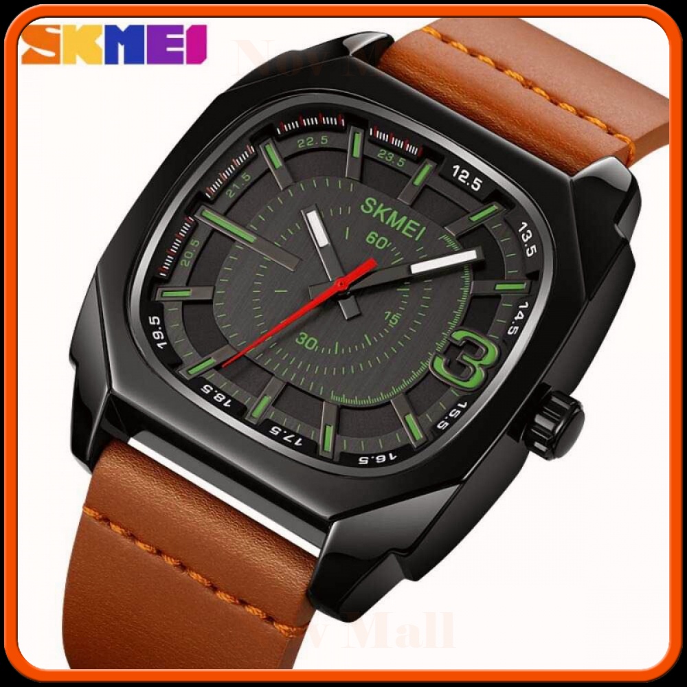 SKMEI Jam Tangan Analog Pria Strap Kulit - 1822