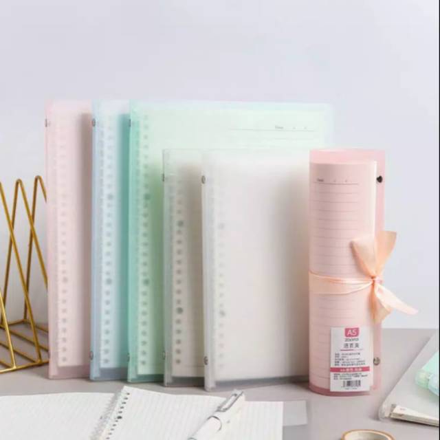

Binder B5 slim dan lentur warna soft (ready)