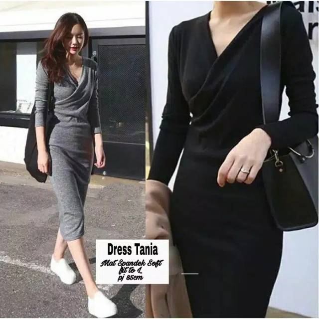 { THABI } MS DRES TANIA / DRESS WANITA CASUAL DRESS / CASUAL DRESS / BAJU TERUSAN WANITA CASUAL DRES