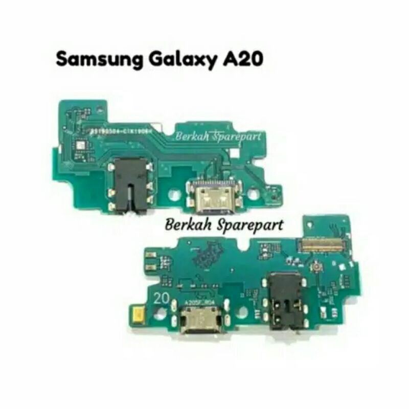 PAPAN PCB KONEKTOR CAS CONNECTOR CHARGER MIC ORIGINAL SAMSUNG A20 SAMSUNG  A205