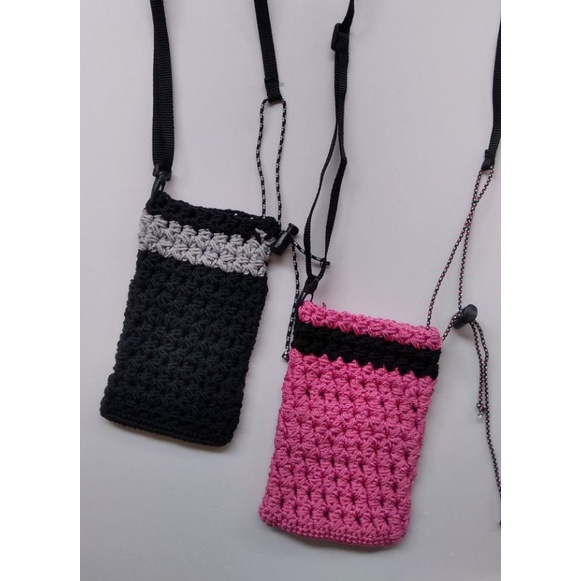 tas HP rajut/ tas selempang hp rajut