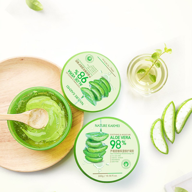 NATURE KAKMEI（ZEUSEE） Ointment Aloe Vera 98% 99% Soothing Gel -300ml gel lidah buaya