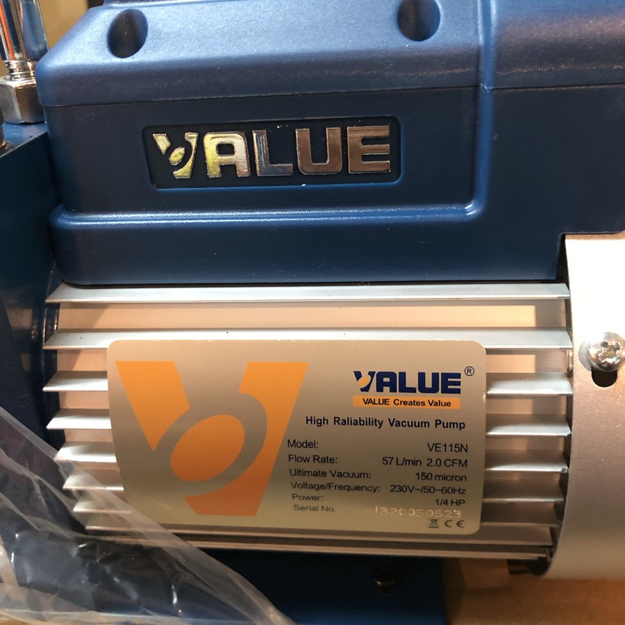 Vacum Pump Ac Value Ve115n Motor 1/4pk Vacuum