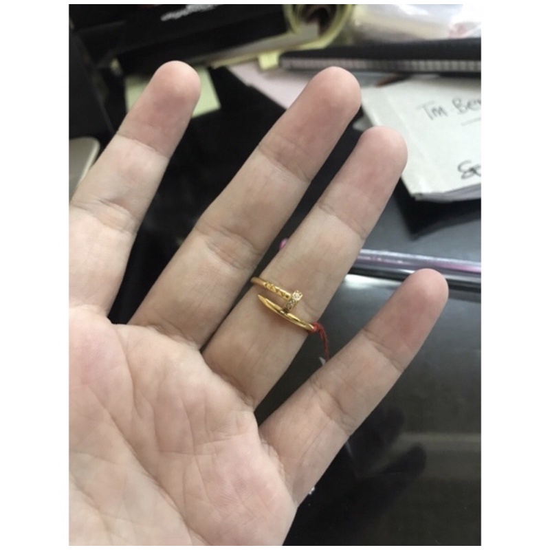 Cincin paku fashion kadar 375/8k size 16