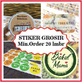 

GROSIR STIKER CROMO (Paper Glosi) LABEL/LOGO/PRODUK/CUSTOME/KEMASAN