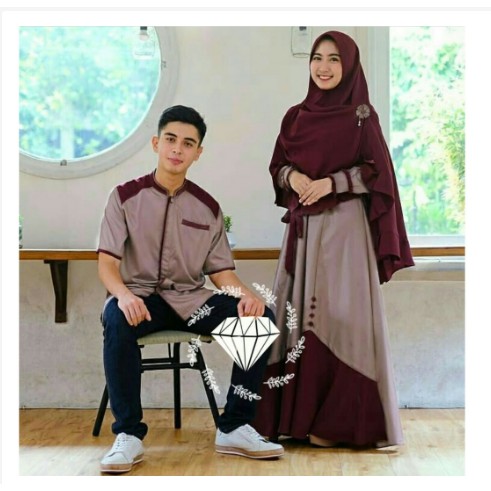  COUPLE  LESTARI COUPLE  GAMIS  MUSLIM BAJU COUPLE  FASHION 