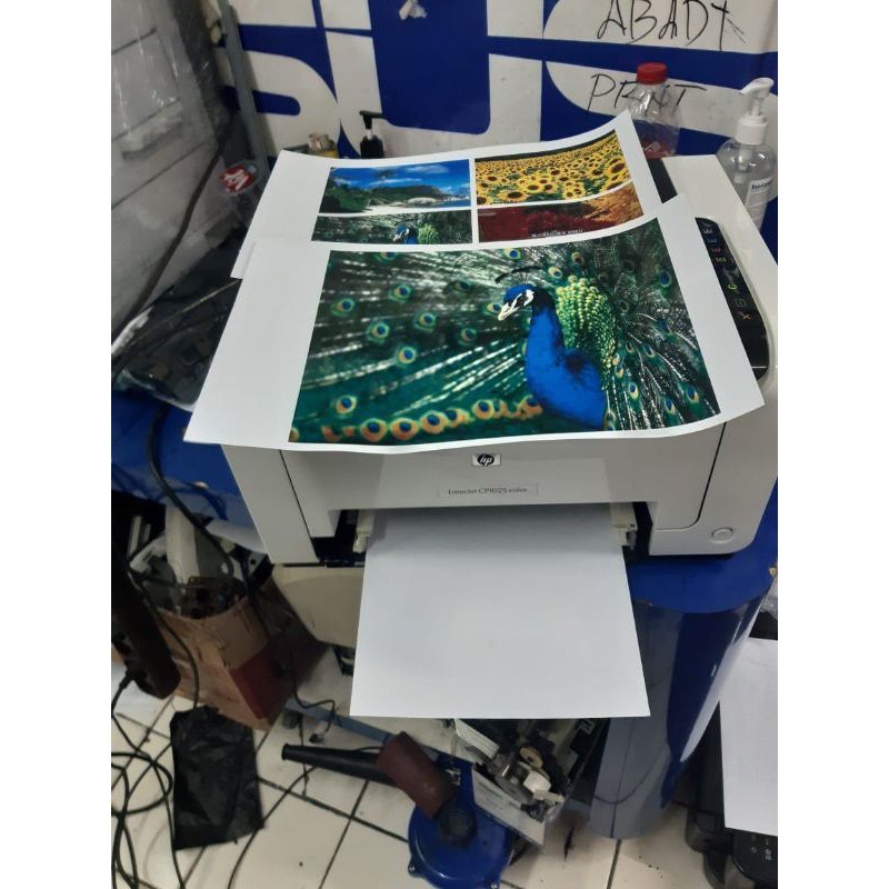 

hp laserjet color cp1025 siap pakai full toner ukuran kertas A4/F4