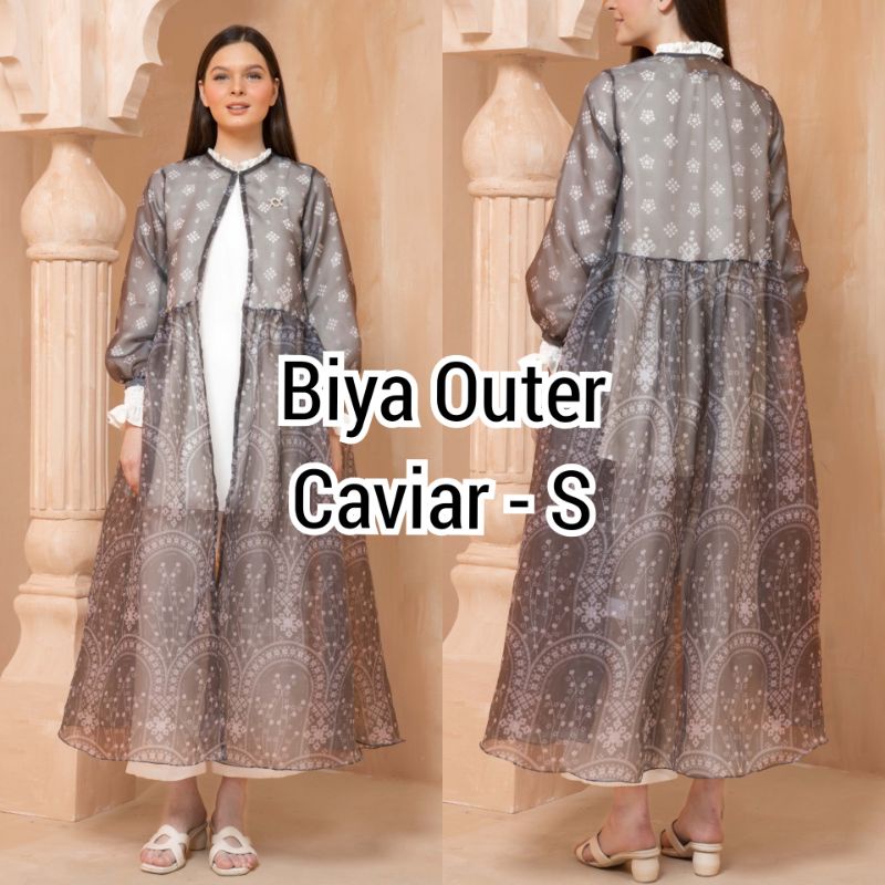 Biya Outer Caviar S Wearing Klamby Mashrabiya