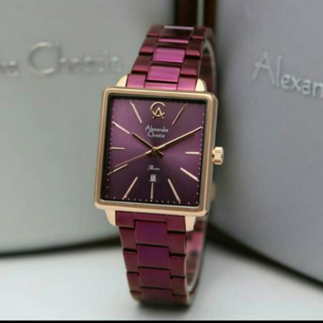 alexandre christie 2824 purple rosegold original ladies