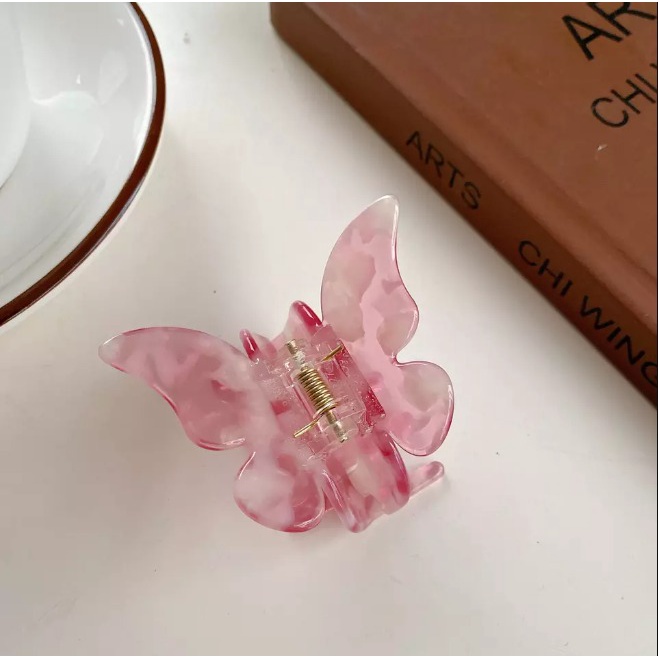 PREMIUM Jepit Salon Marble Butterfly 5CM - Jepit Rambut Kupu Kupu - Aksesoris Wanita Korean Style