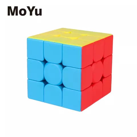 Mainan Anak Puzzle Kubus Rubik 3x3 Moyu Meilong 3C Stickerless Red Murah - Rubik Stickerless 3x3 Murah