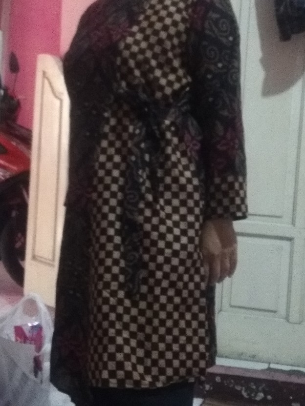 Couple Tunik Ziggy Tali Bunga Zigzag Lawasan Sarimbit Seragam Batik Formal Casual Kerja Bagus