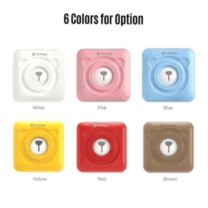 Printer Bluetooth Mini A6 Portable Peripage Thermal Poto 203 dpi 58mm garasiau70 Ayo Beli