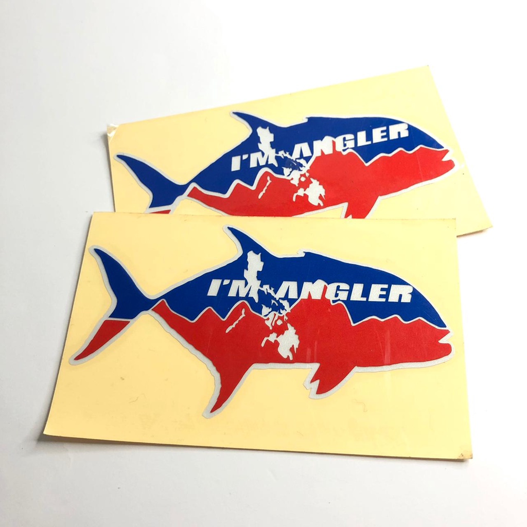 Cutting Sticker Angler Fishing