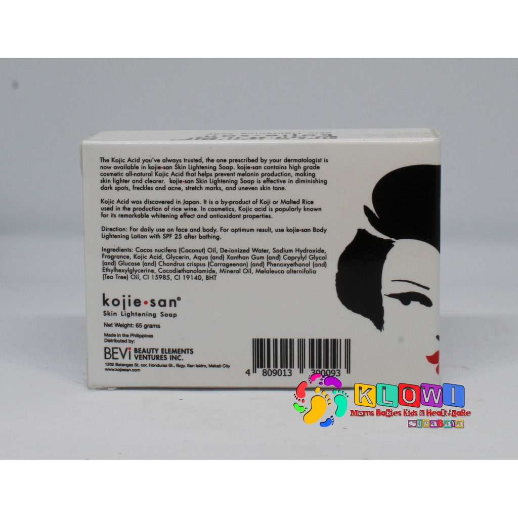 Kojiesan Skin Lightening Soap 65gr Kojiesan Soap / Sabun Pemutih/Sabun Wajah (1pcs)