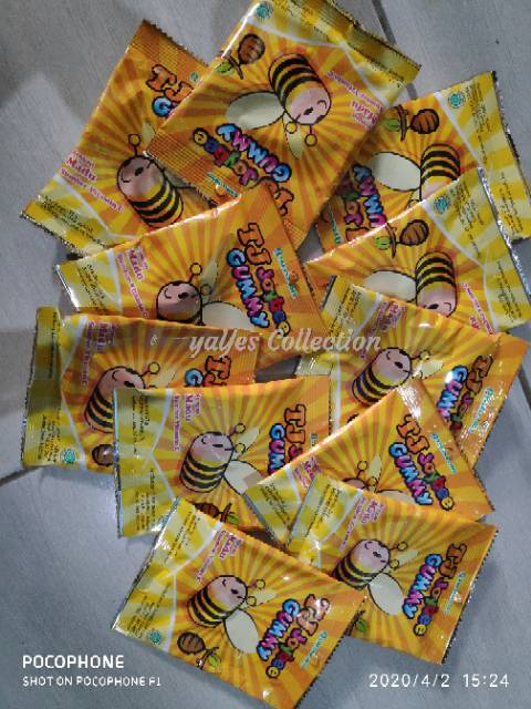 Gummy tj joybee madu vit C 1 sachet 21 g tresnojoyo camilan anak balita jelly snack vitamin permen