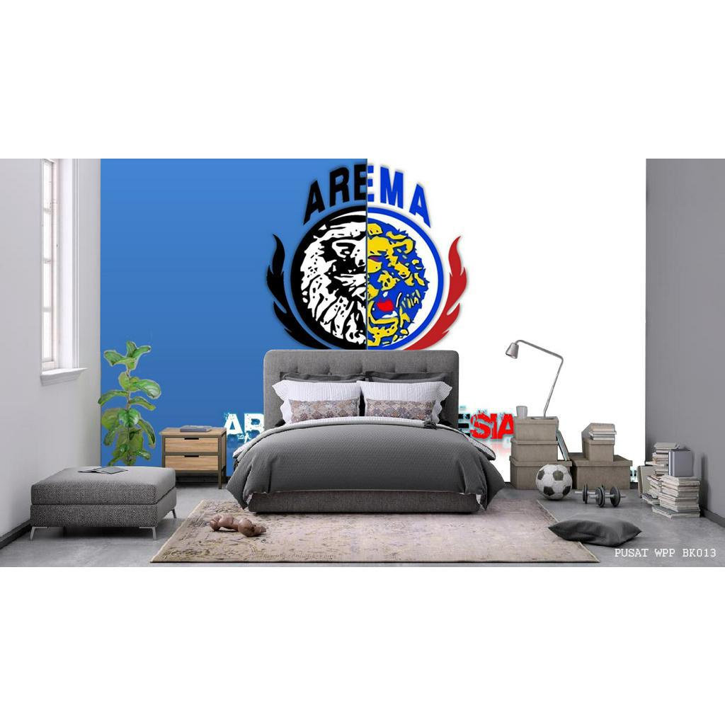 PROMO Wallpaper 3d, Wallpaper Dinding Kamar Motif Bola Arema Malang FC 3d