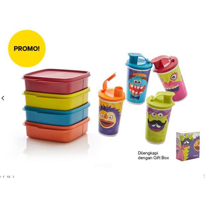 Lolly Tup (4)   Buba Monster Tumbler (4) Tupperware Alat Makan Minum Original