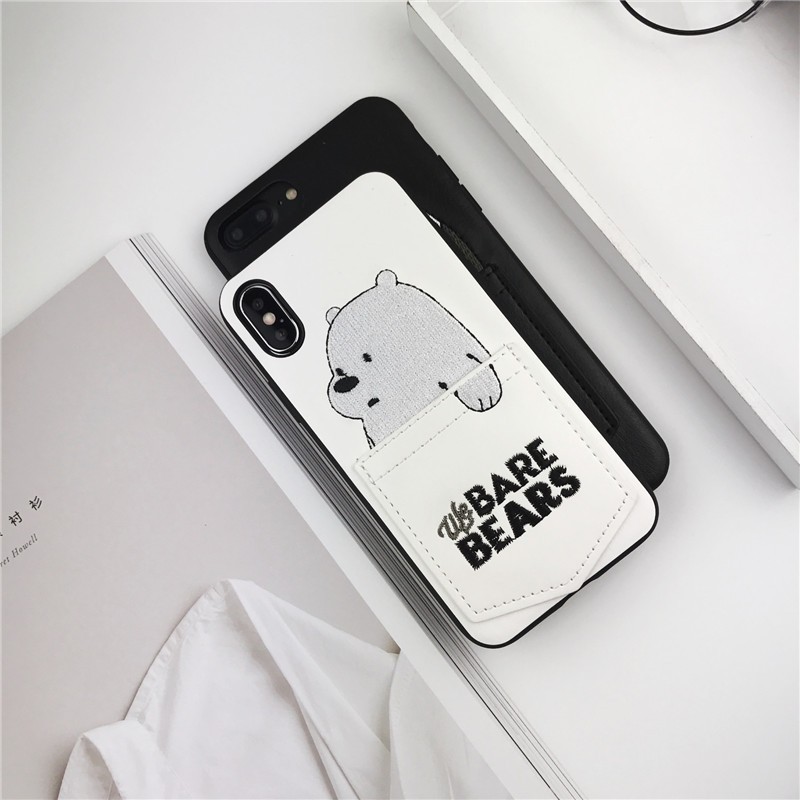 iPhone 11 Pro Max XR XS SE2 i6 7 8Plus Soft Case Casing Desain We Bare Bears untuk COVER