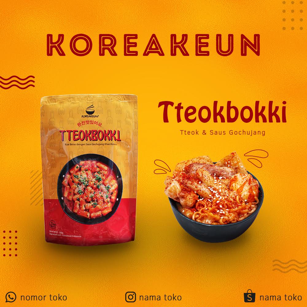 

TOPOKKI KOREAKEUN TTEOKBOKKI | TOPPOKI | TOPOKI | TEOKPOKI SPICY TOKPOKI HALAL INSTAN FOOD PEDAS