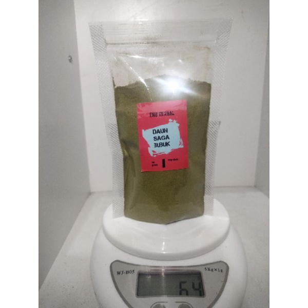 

Bubuk daun saga murni 100 % kemasan 50 gram