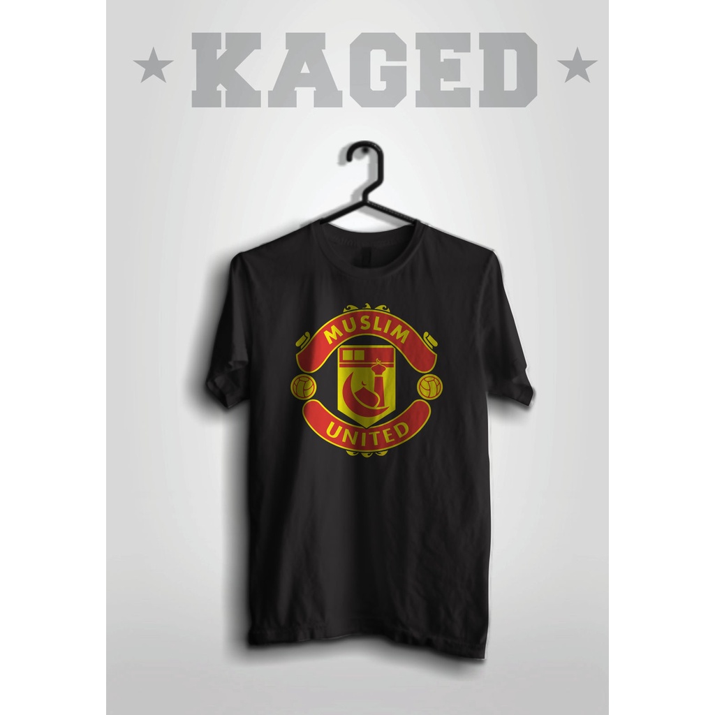 KAOS MUSLIM UNITED KAOS MANCHESTER UNITED KAOS PLESETAN KAOS DAKWAH #WARNAHITAM