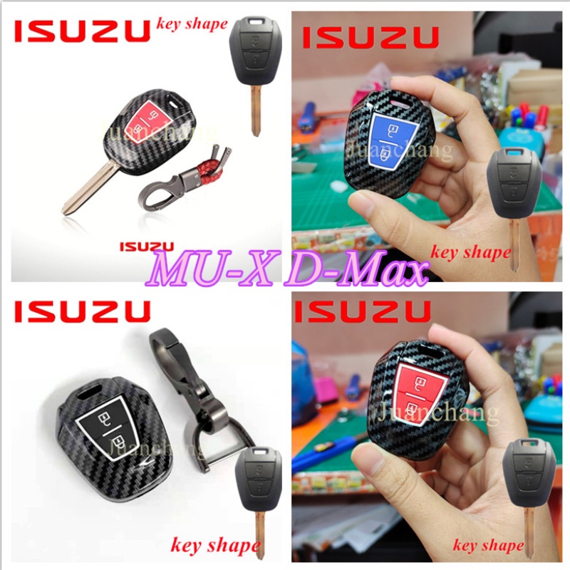 Case Holder Kunci Mobil Bahan ABS Carbon Fiber Untuk Isuzu D-Max Isuzu D-Max 7 X2