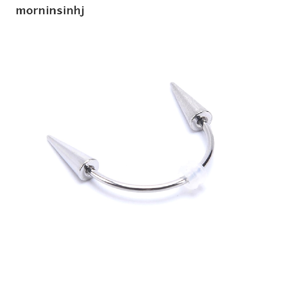 Mornin Vampire Teeth Bentuk C Bahan Stainless Steel Untuk Bibir