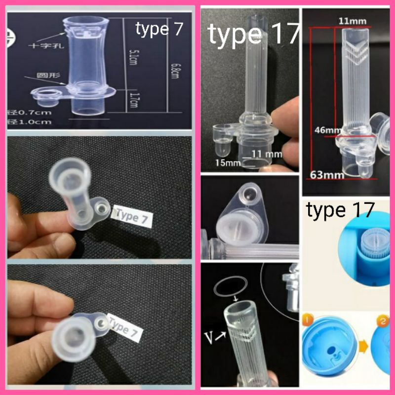 Pengganti Sedotan botol minum anak. replacement straw head nozzle