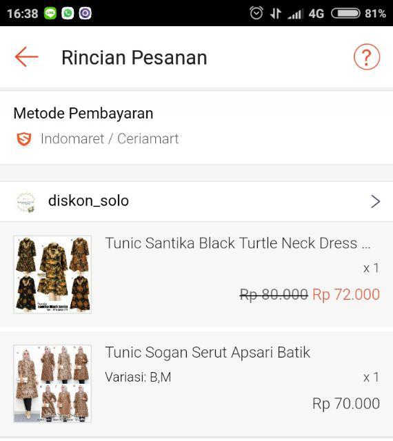 Tunic Sogan Serut Apsari Batik