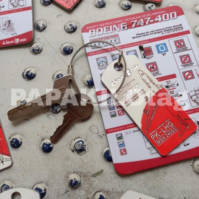 Aviation plane aircraft skin tag LION AIR BOEING 747 SC EDITION