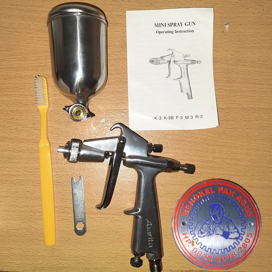 Spray Gun Tabung Atas Aurita F3 Nozle 1.0 Auarita Original Cat Mobil Motor