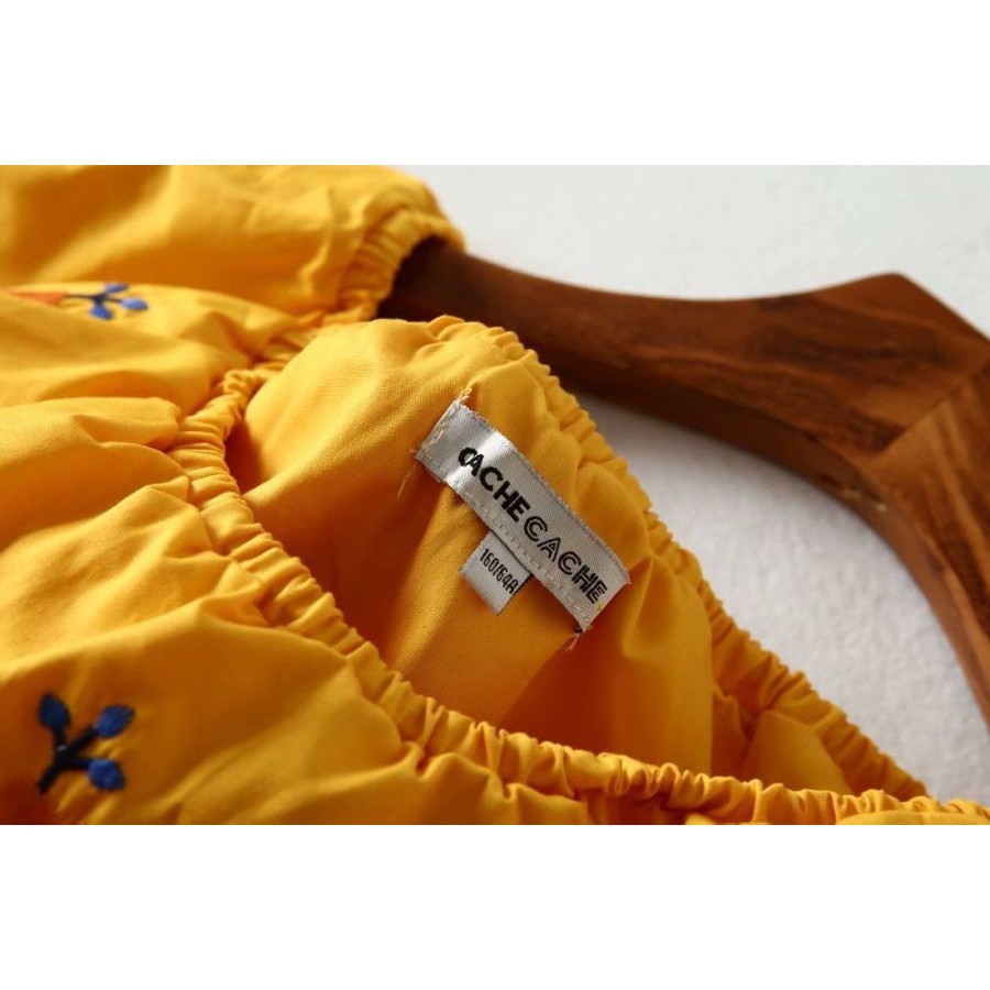 [baju wanita korea]  Baju Atasan Wanita Srina Blouse Korea Import Yellow Kuning