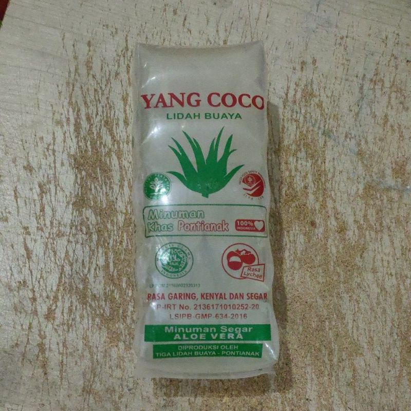 

Yang Coco minuman lidah buaya khas Pontianak minuman segar Aloe vera