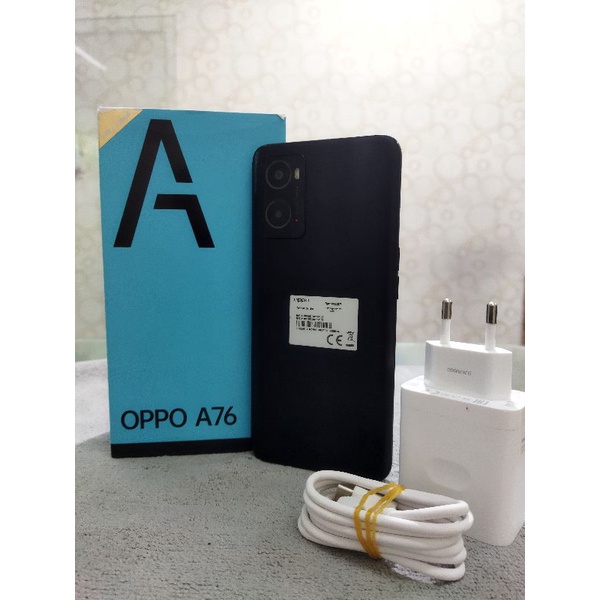 oppo a76  6/128 second Fullset