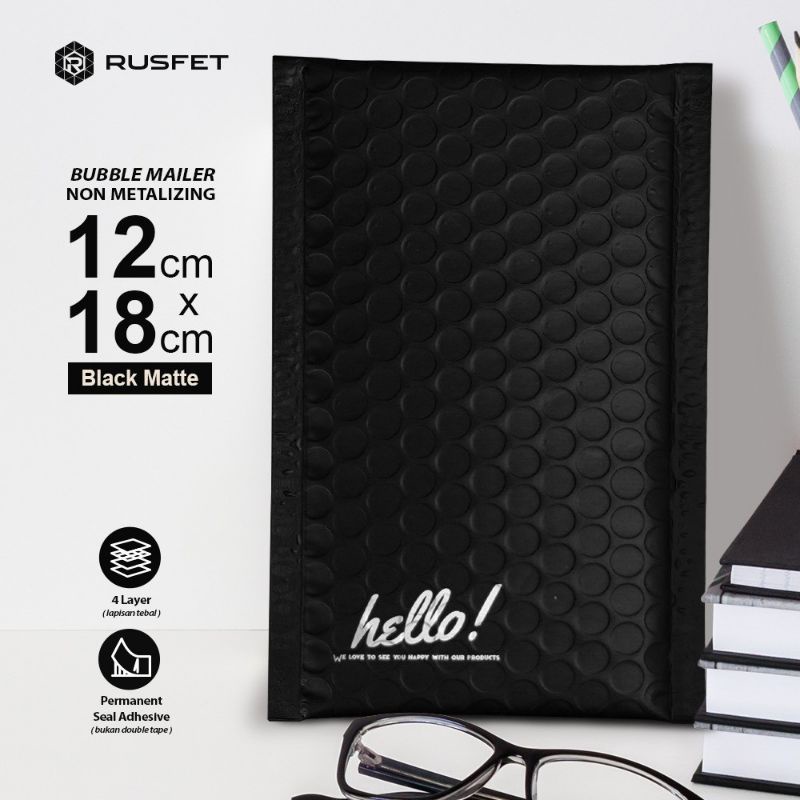 Amplop Bubble Mailer BLACK Premium