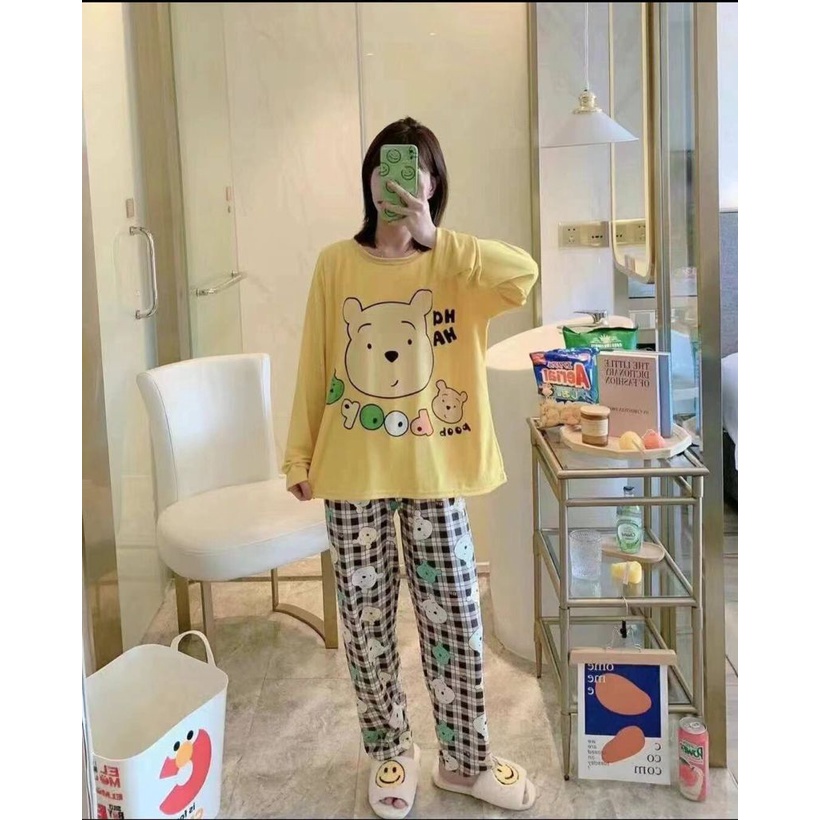 blinqshop BAJU TIDUR IMPORT-KUNING STRAWBERRY