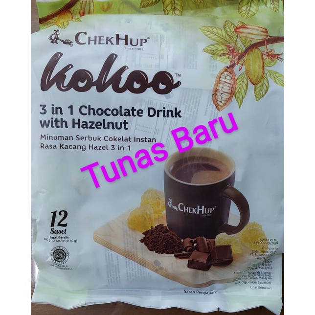 

Chekhup Kokoo Hot Chocolate Drink with Hazelnut Malaysia (Serbuk Coklat Instan dengan Hazelnut)