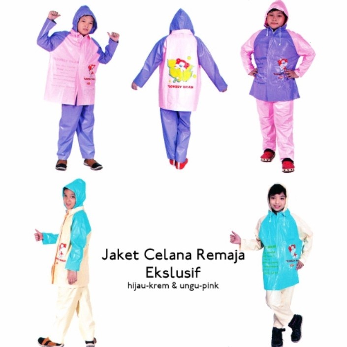 Jas Hujan Remaja Jaket Celana Eksklusif Elmondo 601