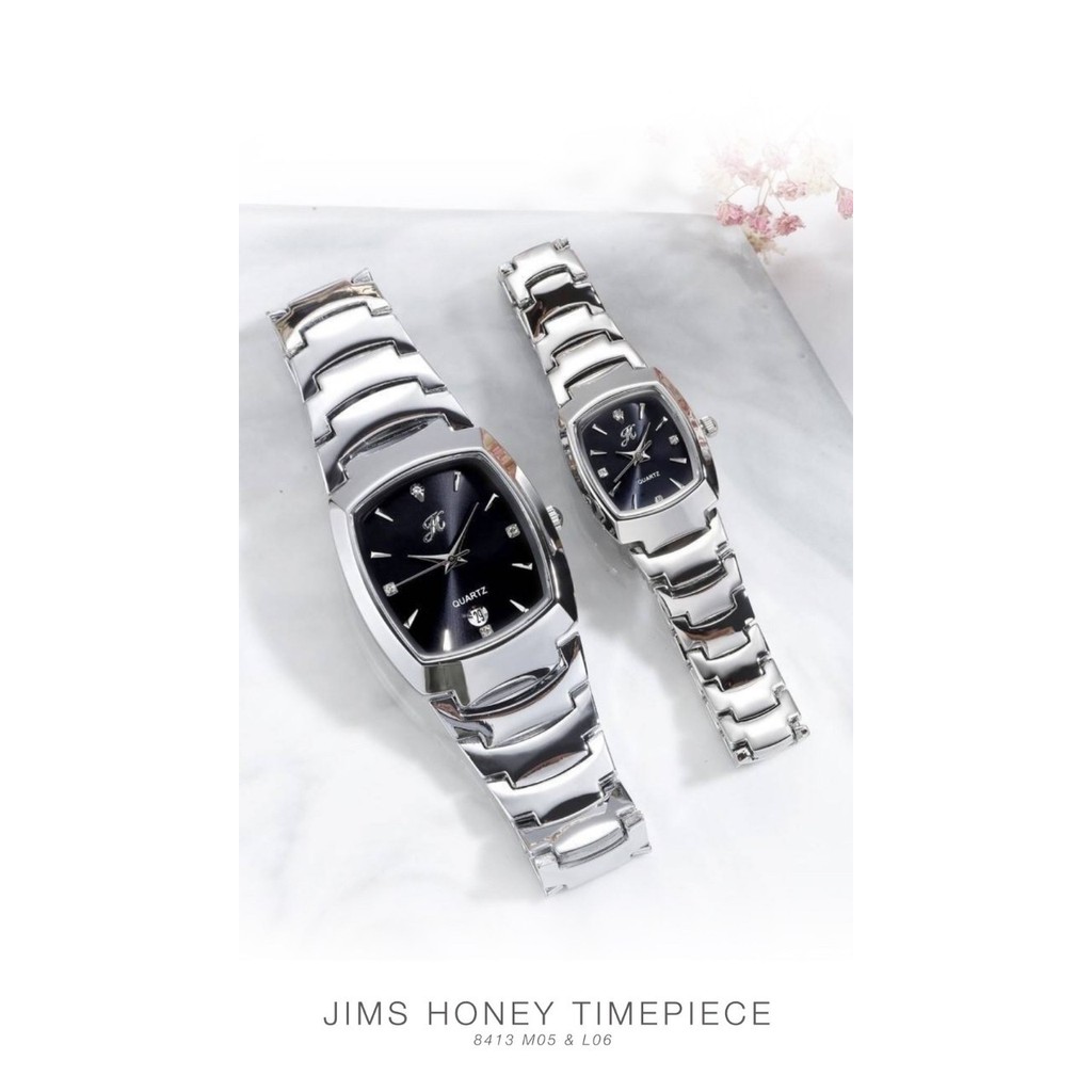 Jam Tangan Couple Wanita Pria original JT 8411 8413 Jims Honey ori harga satuan realpic cod anti air