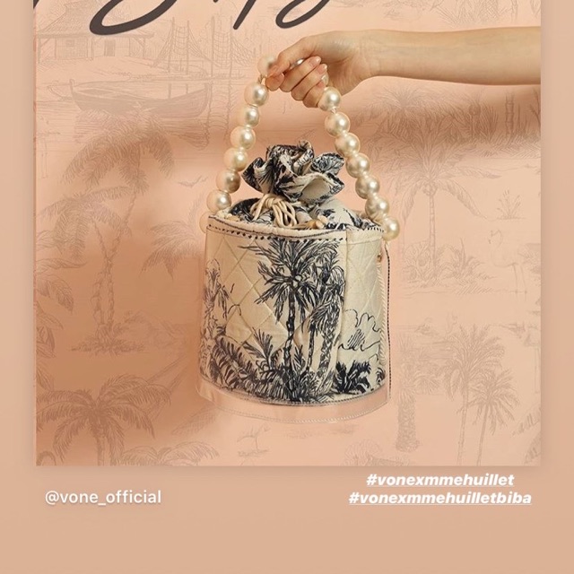 Biba Bag Blue Vone x Mmehuillet