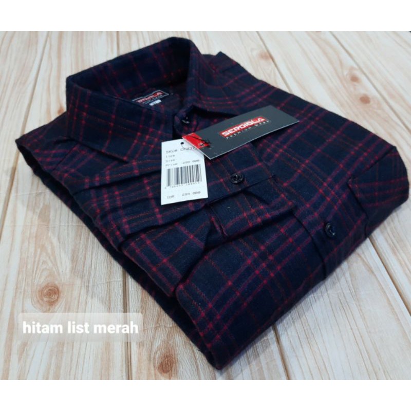 KEMEJA FLANEL PANJANG SERDIOLA